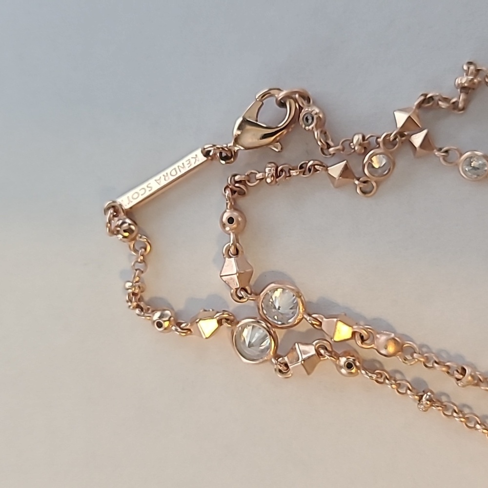 Kendra Scott Long Wyndham Necklace - Rose Gold